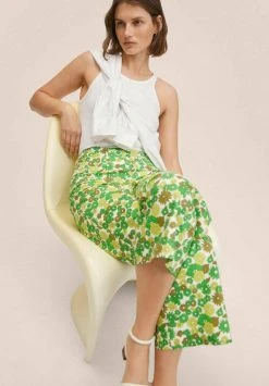 Mango Damen FARRITO - Stoffhose - Green -Mango Populaire Boutique 9b4b26d8064f45d28749f58c5140f3e7