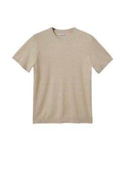 Mango ARRAONA - T-Shirt Basic - Beige | Herren -Mango Populaire Boutique 9bf2cf3c450f48f3aa20d9d67cae1ffd
