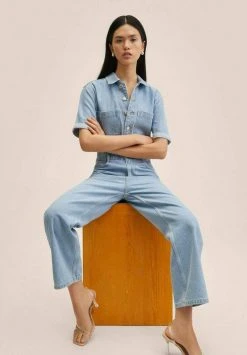 Mango ALESSIA - Jumpsuit - Medium Blue | Damen -Mango Populaire Boutique 9c3d509d30354234a2b6811b5f7a024c