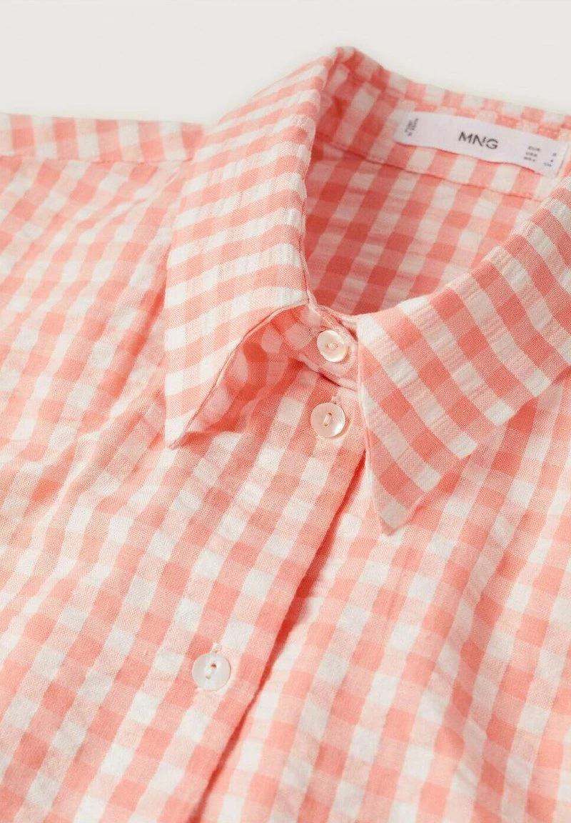 Mango Hemdbluse - Koraalrood | Damen 8 Mango Hemdbluse - Koraalrood | Damen – Bild 6