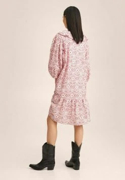 Mango CONTRAST - Freizeitkleid - White/red | Damen -Mango Populaire Boutique 9de38694c4ec4fd6b243b7a65eb90b59