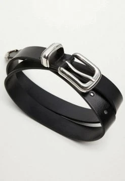 Mango TEJANO - Gürtel - Zwart | Damen -Mango Populaire Boutique 9f0822fdb2e142db8628bb8f598febb8