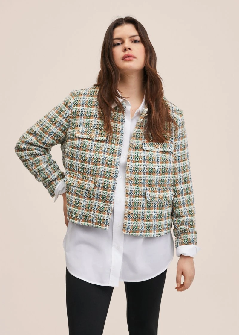 Mango Blazer - Green | Damen 9 Mango Blazer - Green | Damen – Bild 7