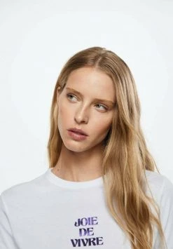 Mango JOY - T-Shirt Print - Weiß | Damen -Mango Populaire Boutique 9f30d6ff1e544d45bc2f167805c9b6da