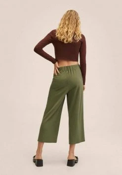 Mango Stoffhose - Khaki | Damen -Mango Populaire Boutique 9f616130405344128e8c1b8732db0bed