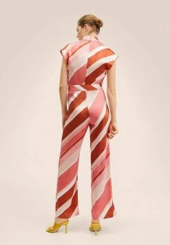 Mango Damen BIO - Jumpsuit - Roze -Mango Populaire Boutique a050cbf23a2540f9a2d3edf233932b83