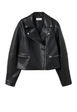 Mango MALUMBA - Kunstlederjacke - Schwarz | Damen -Mango Populaire Boutique a0cdf653264d49b5ab28f801c8f29a69