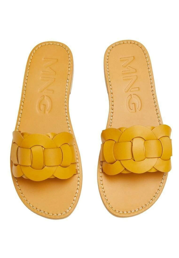 Mango RIVER - Pantolette Flach - Moutarde | Damen 4 Mango RIVER - Pantolette Flach - Moutarde | Damen – Bild 2