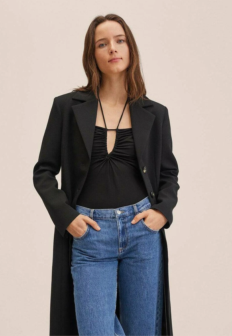 Mango POCION - Klassischer Mantel - Schwarz | Damen 5 Mango POCION - Klassischer Mantel - Schwarz | Damen – Bild 3