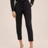 Mango BOTONES - Stoffhose - Black | Damen -Mango Populaire Boutique a200e8e0d674440a8d5902c9f2484ca8