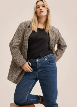 Mango Damen MAR - Jeans Slim Fit - Dunkelblau -Mango Populaire Boutique a347ac5ad49c423e9a63e4547ef027cf