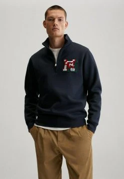 Mango TIAGO - Sweatshirt - Dunkles Marineblau | Herren