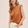 Mango Damen Top - Oranjebruin -Mango Populaire Boutique a41760fad3e947ac9e1b56e57f2e65d3