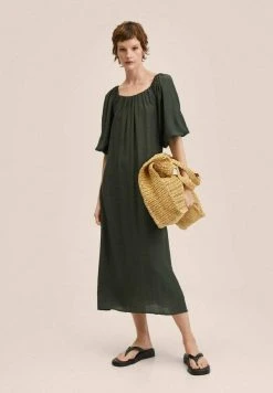 Mango CRINK-A - Freizeitkleid - Khaki | Damen