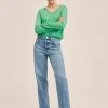 Mango LUCCAV - Strickpullover - Grön | Damen -Mango Populaire Boutique a4c9198bdb254e79aa3b980d44afbc32