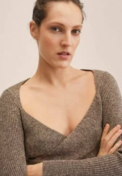 Mango ALMOND - Strickjacke - Bruin | Damen -Mango Populaire Boutique a5250a645184490c972c05df33f9a9f9