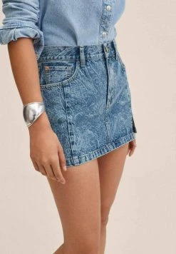 Mango Damen PAISLEY - A-Linien-Rock - Bleu Moyen -Mango Populaire Boutique a5cd4161b51c4d95b67d3afddd64ebea