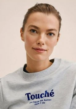 Mango PSTOUCH - Sweatshirt - Grey | Damen -Mango Populaire Boutique a859adc873e34d3ab658f7b913d6b79d