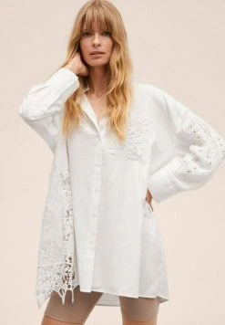 Mango BRADY - Hemdbluse - Gebroken Wit | Damen