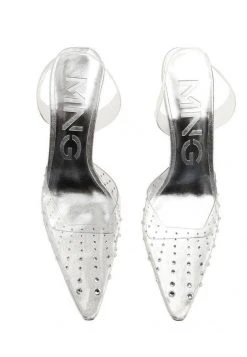 Mango BRIGHT - High Heel Pumps - Zilver | Damen -Mango Populaire Boutique a8a893783c804ef39bfe0c4acf67d327