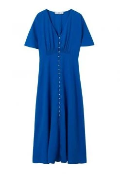 Mango Damen Maxikleid - Blue -Mango Populaire Boutique a8bd5efc3c7043c5a78a003f714baf81