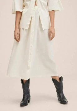 Mango CLARA-A - A-Linien-Rock - Ecru | Damen