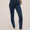 Mango Damen Jeans Skinny Fit - Dark Blue -Mango Populaire Boutique aa28de4580bb4beabf7a35e081dd3faa