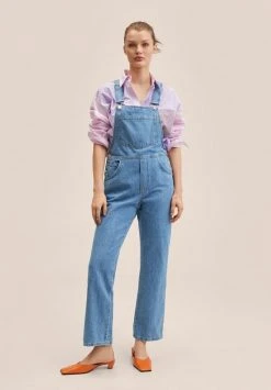 Mango PAOLA - Latzhose - Medium Blue | Damen