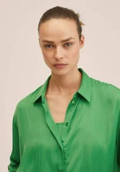Mango TALL - Hemdbluse - Groen | Damen -Mango Populaire Boutique aa68d71286dd41a4b10509af358d92df