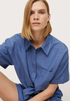 Mango MOGAMBO-H - Hemdbluse - Tintenblau | Damen -Mango Populaire Boutique aab1a3c3ea794724bcd47a6ee2aae22d