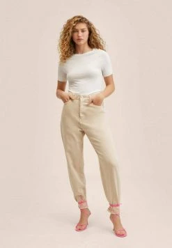 Mango ALMA - T-Shirt Basic - Ecru | Damen