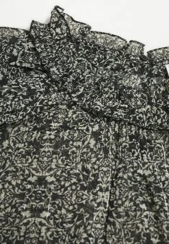 Mango MET GESMOKTE KRAAG - Tunika - Zwart | Damen -Mango Populaire Boutique ab043118b16c44cea4763a472d78ad50