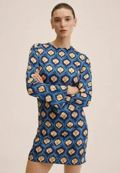 Mango PAPER - Freizeitkleid - Blauw | Damen