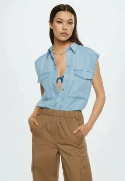 Mango CLEMENT - Hemdbluse - Bleu Moyen | Damen