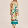 Mango TROPI - Freizeitkleid - Green/multi Coloured | Damen -Mango Populaire Boutique ad08bb57ec49442680824a0a39814562