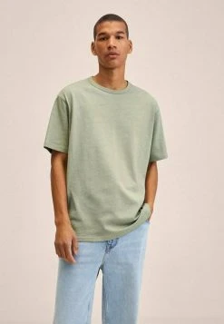 Mango ANOUK-I - T-Shirt Basic - Vert Pastel | Herren