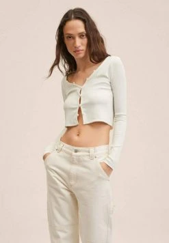Mango Damen ANNIE - Strickjacke - Blanc