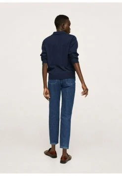 Mango KATOENEN MOM-FIT - Stoffhose - Inktblauw | Damen -Mango Populaire Boutique aef5cc65190946feb269c31f3d5c2c4e