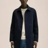 Mango Herren IKARIA - Trenchcoat - Bleu Marine Foncé -Mango Populaire Boutique af065f1ff7a445abab3183beab016698