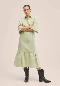 Mango CLARA - Blusenkleid - Vertpastel | Damen -Mango Populaire Boutique af3a9ca385bd4ae1b7c939a6d61582f7