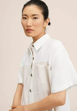 Mango Hemdbluse - écru | Damen -Mango Populaire Boutique b0814ecb2d38458c89df4a16770703cf