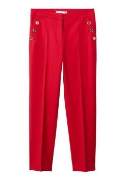 Mango BOTONES - Stoffhose - Red | Damen -Mango Populaire Boutique b098054f8e48409fb52221630a645d52