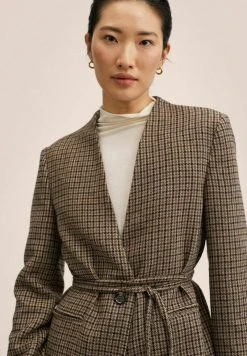 Mango Damen HARRY - Kurzmantel - Brown -Mango Populaire Boutique b0ef18a0a1db433a98620fb6687552a9