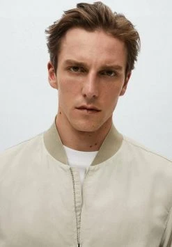 Mango MARIO - Bomberjacke - Beige | Herren -Mango Populaire Boutique b16a80c3d0784446a6e60840cbf64482