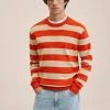 Mango CRETA - Strickpullover - Korallrot | Herren