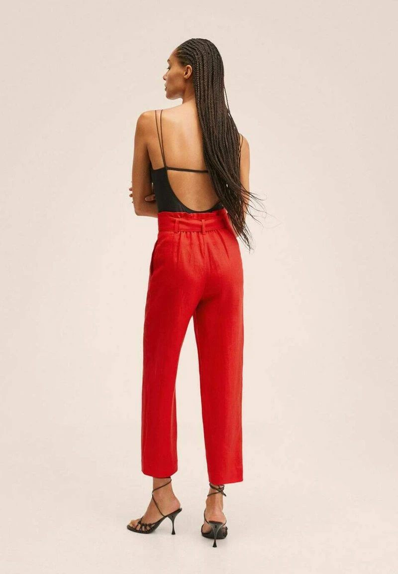 Mango AMPABELT - Stoffhose - Rouge | Damen 5 Mango AMPABELT - Stoffhose - Rouge | Damen – Bild 3