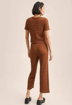 Mango FIDEL - Stoffhose - Tobacco Brown | Damen -Mango Populaire Boutique b3399be69e054d1a8b15f3d7fb908a96