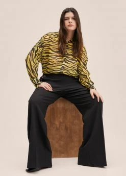 Mango ANNIE - Stoffhose - Noir | Damen -Mango Populaire Boutique b3429a58925c4c5692cf399b98268525