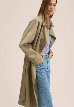 Mango CRUELLA - Klassischer Mantel - Kaki | Damen -Mango Populaire Boutique b4316a9766344223a637d3f099a680ad