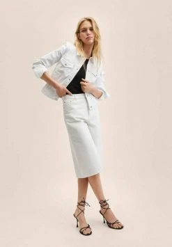 Mango VICKY - Jeansjacke - White | Damen